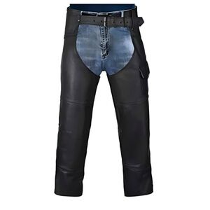 Motorcycle leather chaps